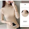 Women's Sweaters High Elastic Turtleneck Sweater Winter Slim Sexy Bottoming Basic Knit Pullover Jumper