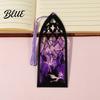 Decorative Book Accessory Stained Glass Art Acrylic Bookmark Halloween Dark Aesthetic Mark Transparent Double-sided Bookmark Page Marker with