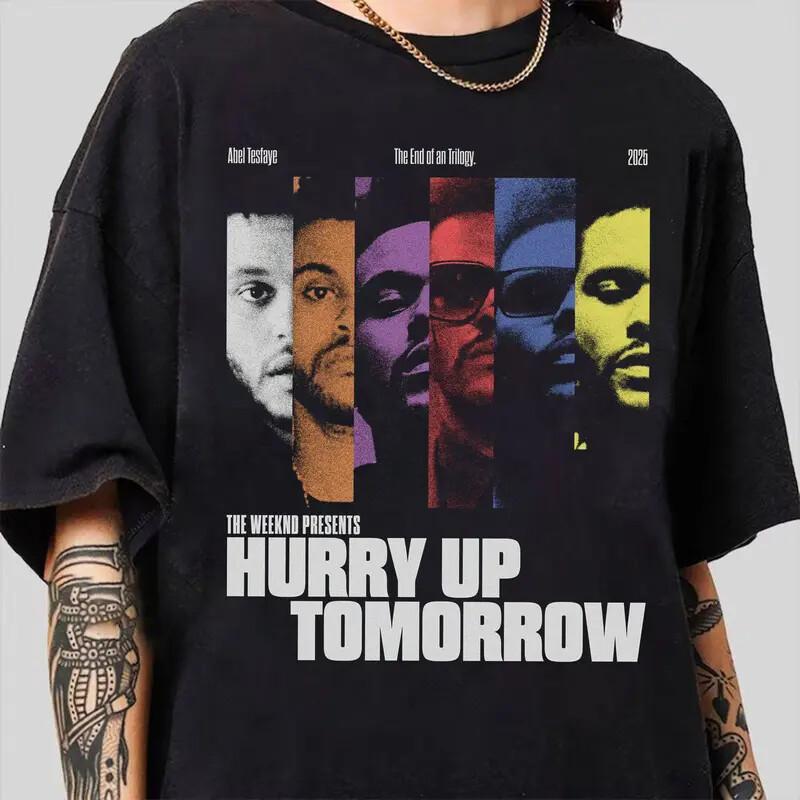 The Weeknd Hurry Up Tomorrow Album Tour T-Shirt, Casual Unisex Graphic Fan Tee Unisex T-Shirt S