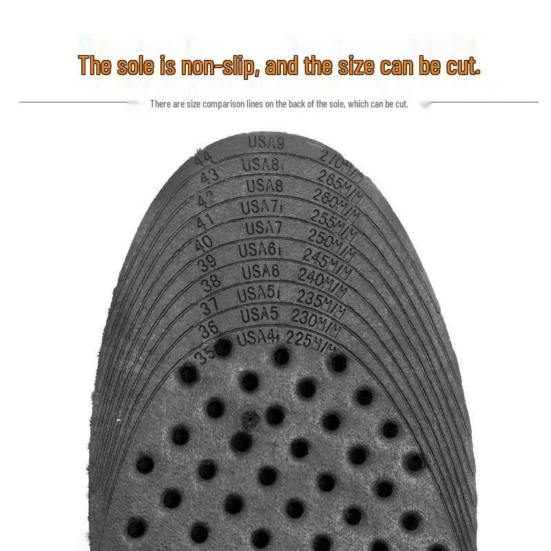 Unisex Breathable Height Boost Insoles with Shock Absorption & Deodorant, Invisible Air Cushion Pad for Sports