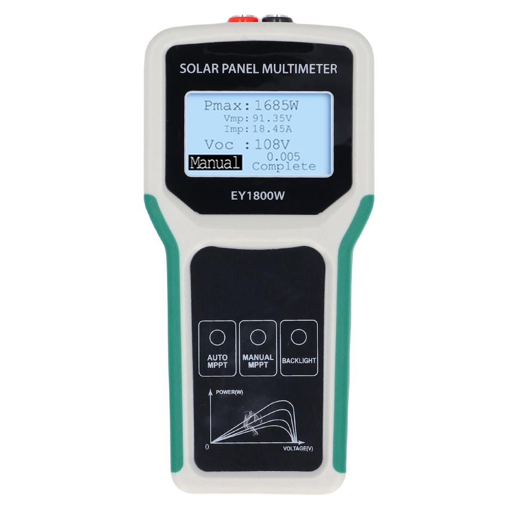 Solar Panel Tester MPPT Photovoltaic Multimeter for PV Data Measurement and Troubleshooting 5 1800W 20 120V 0 60A
