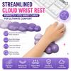 Soft Purple Cloud Shaped Keyboard Wrist Rest Mouse Pad Set For Office Work And Gaming Use