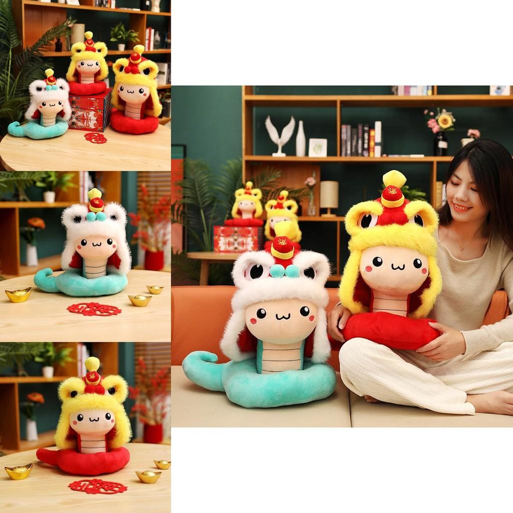 Cozy And Red Blue Snake Plush Toy For Year Of The Snake Cute Zodiac Gift Kids For