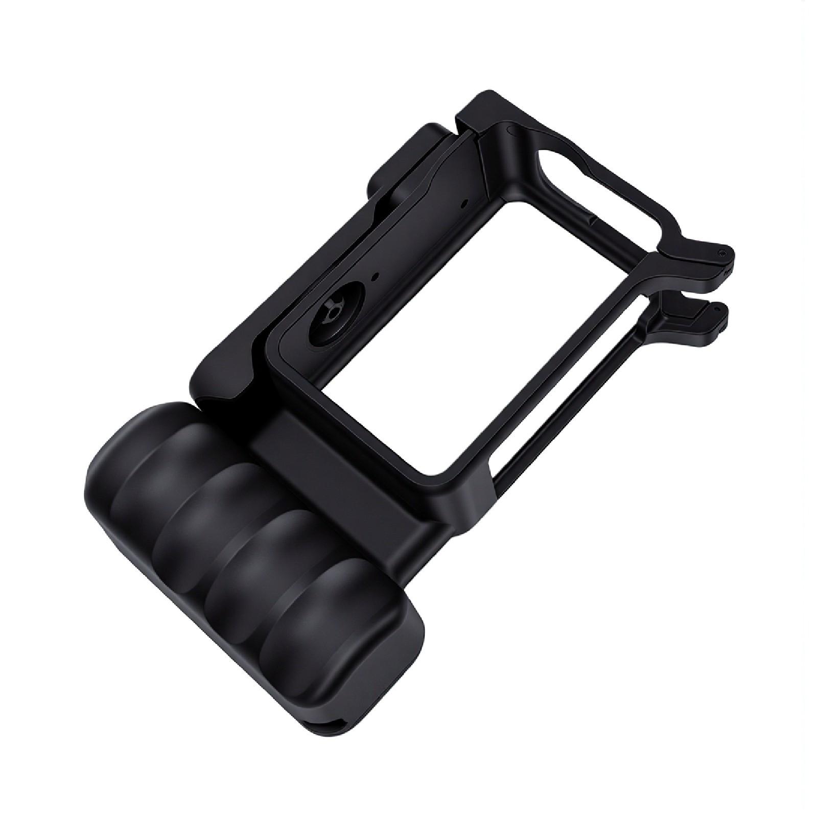 CosyHome Straatgrip Geschikt voor DJI ACTION 6 Camera ABS Siliconen Actiecamera Kooi Grip Houder met Koude Schoen Mount voor Buiten