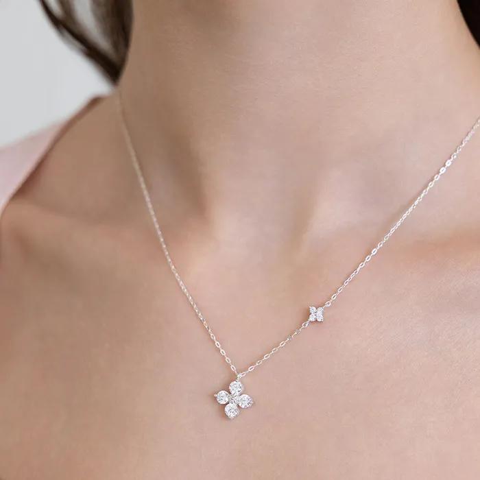 (Silver 925) Grande Fleur Necklace NZ2526