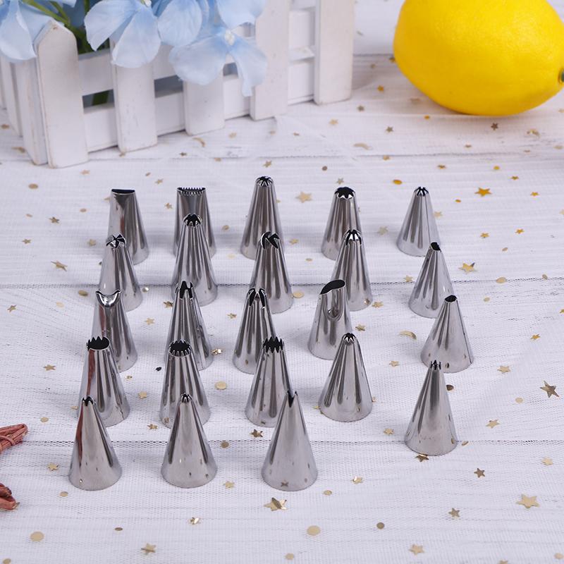 24/36/48 Pcs Edelstahl Icing Friedliche Düsen Werkzeuge Set Box Kuchen Dekorieren