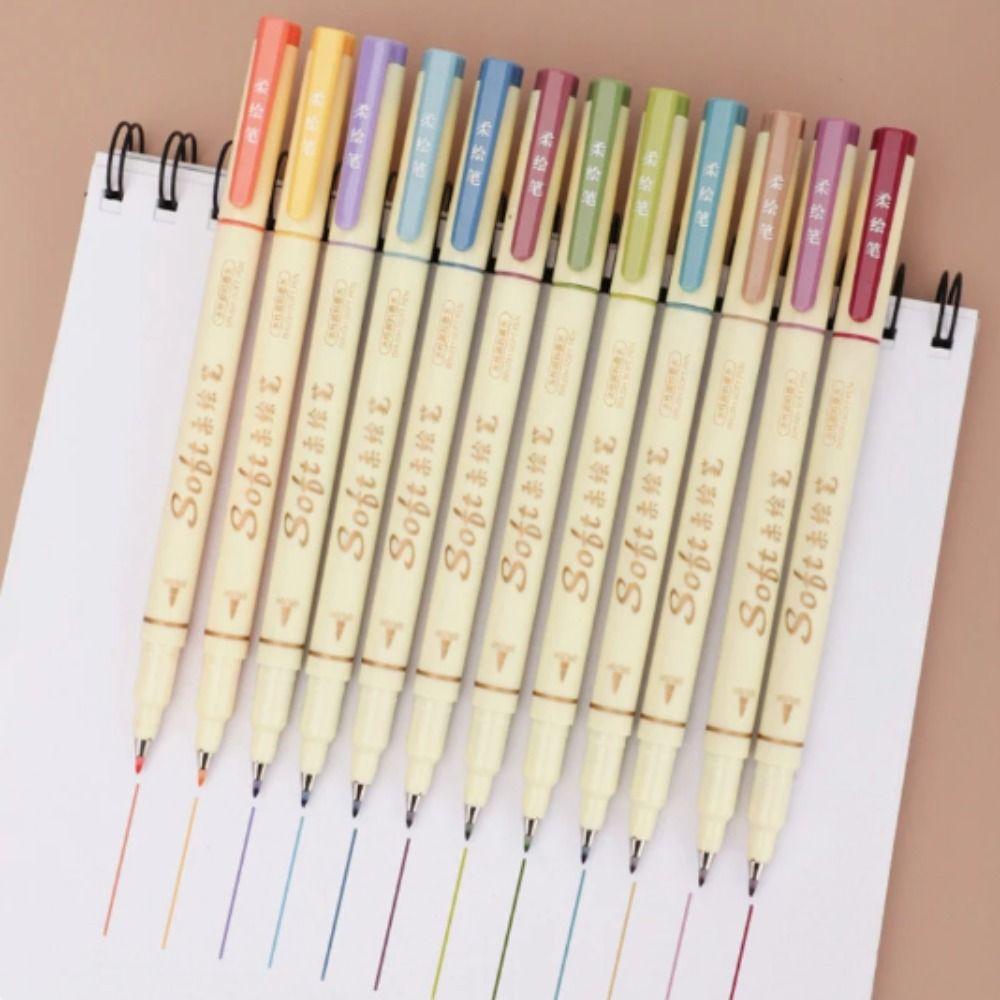 3Pcs/Set Soft Tip Soft Head Calligraphy Pen Soft Head Greeting Card Pen  Scrapbook