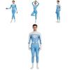The Fantastic Four Cosplay Jumpsuit With Spandex For Game Anime Role Play