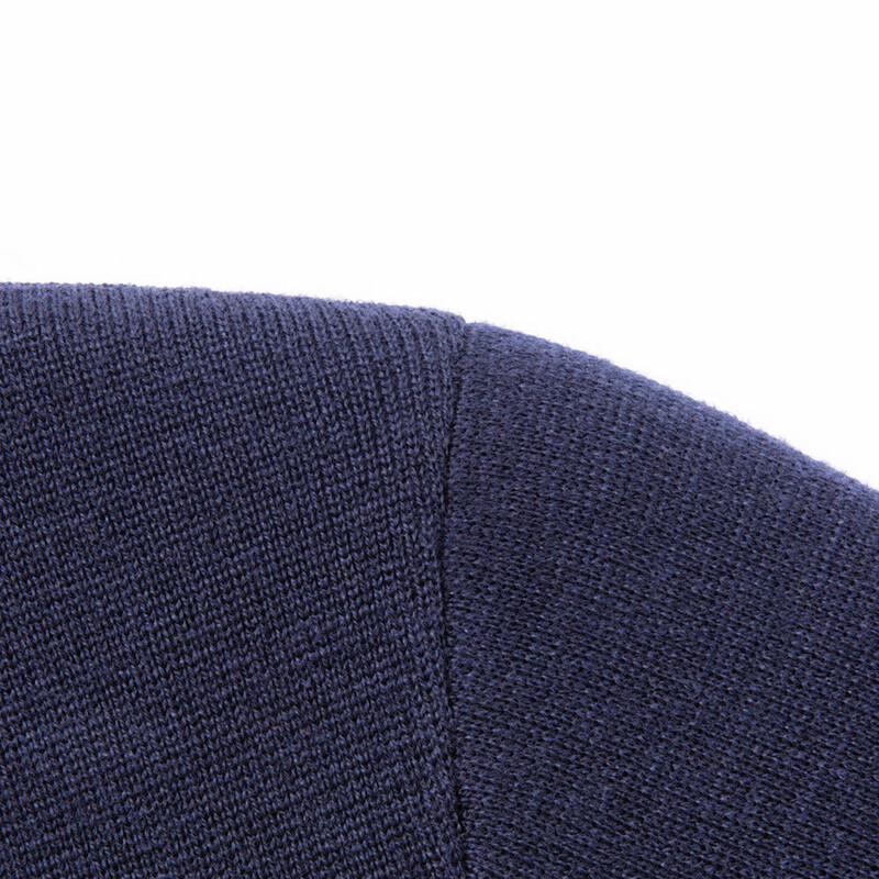 ROOY Men's Soft Warm Polo Collar Wool Sweater