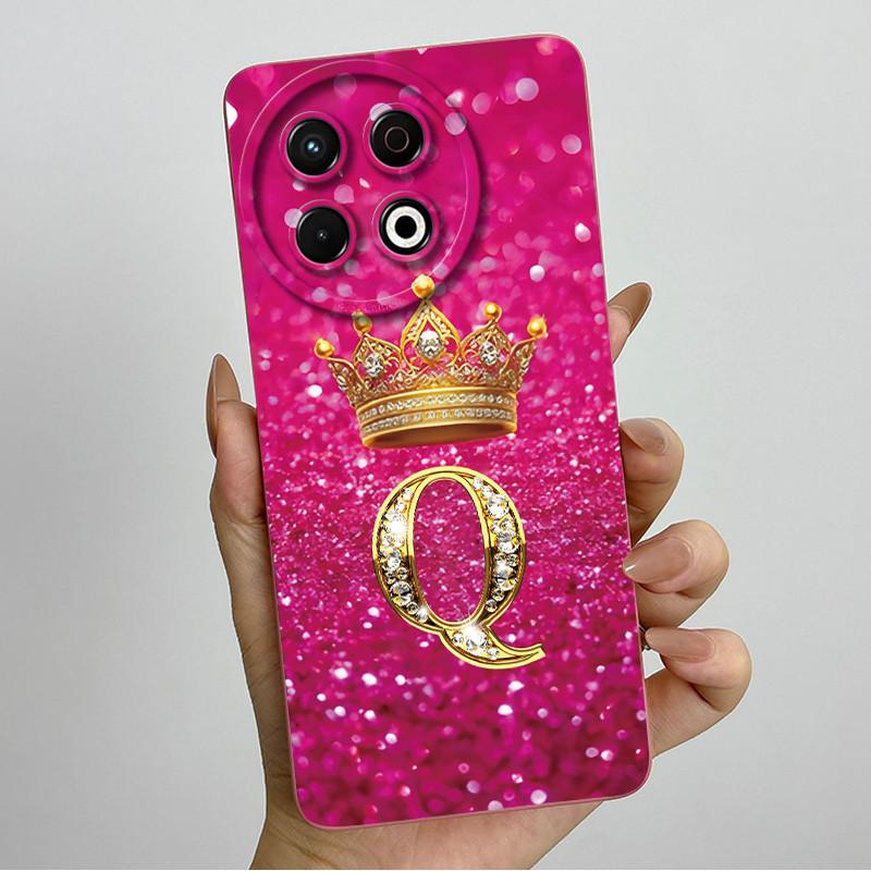 For Tecno Spark 30 Pro 4G KL7 Case Crown Letters Camera Protection Shockproof Anti-Fingerprint Cover For Tecno Spark30 Pro Coque
