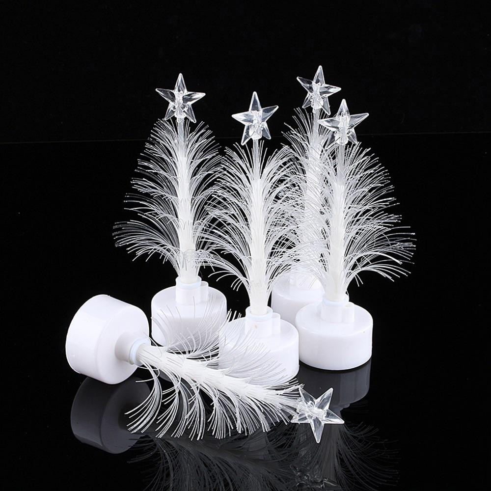 Colorful LED Christmas Tree Light Mini Size Nightlight Lamp New Xmas Tree Ornament Christmas Gift