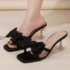 Sandales à talons aiguilles pour femmes, chaussures vertes à talons hauts et moyens, de luxe, tendance, chic, pour fête, mariage, dorées, sexy, de créateur, élégantes
