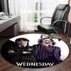 1pc Addams Family Wednesday5 Print Round Carpet Chair Round Carpet Suitable for Bedroom Living Room Home Decorative Carpet