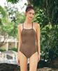 Beullaegmonseuteopis Bright Glossy Backless Monokini (2 Colors)/ Bm260109