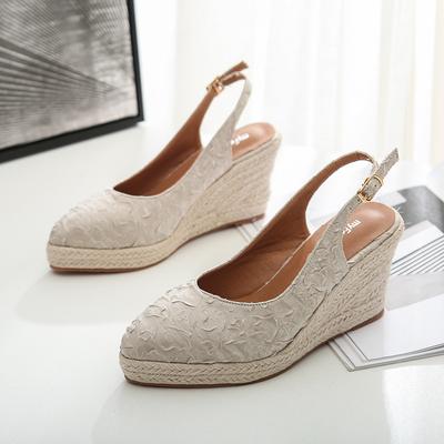Retro High Heels Frauen Party Schuhe Elegante Damen Keilabsatz Marke Frauen Pumps Keilabsatz 10cm A3664