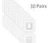 10 Pairs Strong Sticky Hung Double Sided Patch Hook Buckle Transparent Adhesive Wall Hooks Cup Sucker