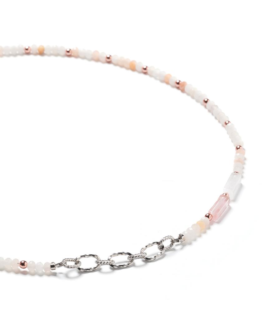 Polalita Rose Pastel Chain Mix Necklace (Plt-Nl-028_Wt)