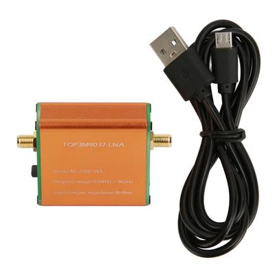 Amplificatore a basso rumore a banda intera da 0,1 MHz a 6 GHz, preamplificatore di potenza RF LNA professionale ad alto guadagno da 20 dB