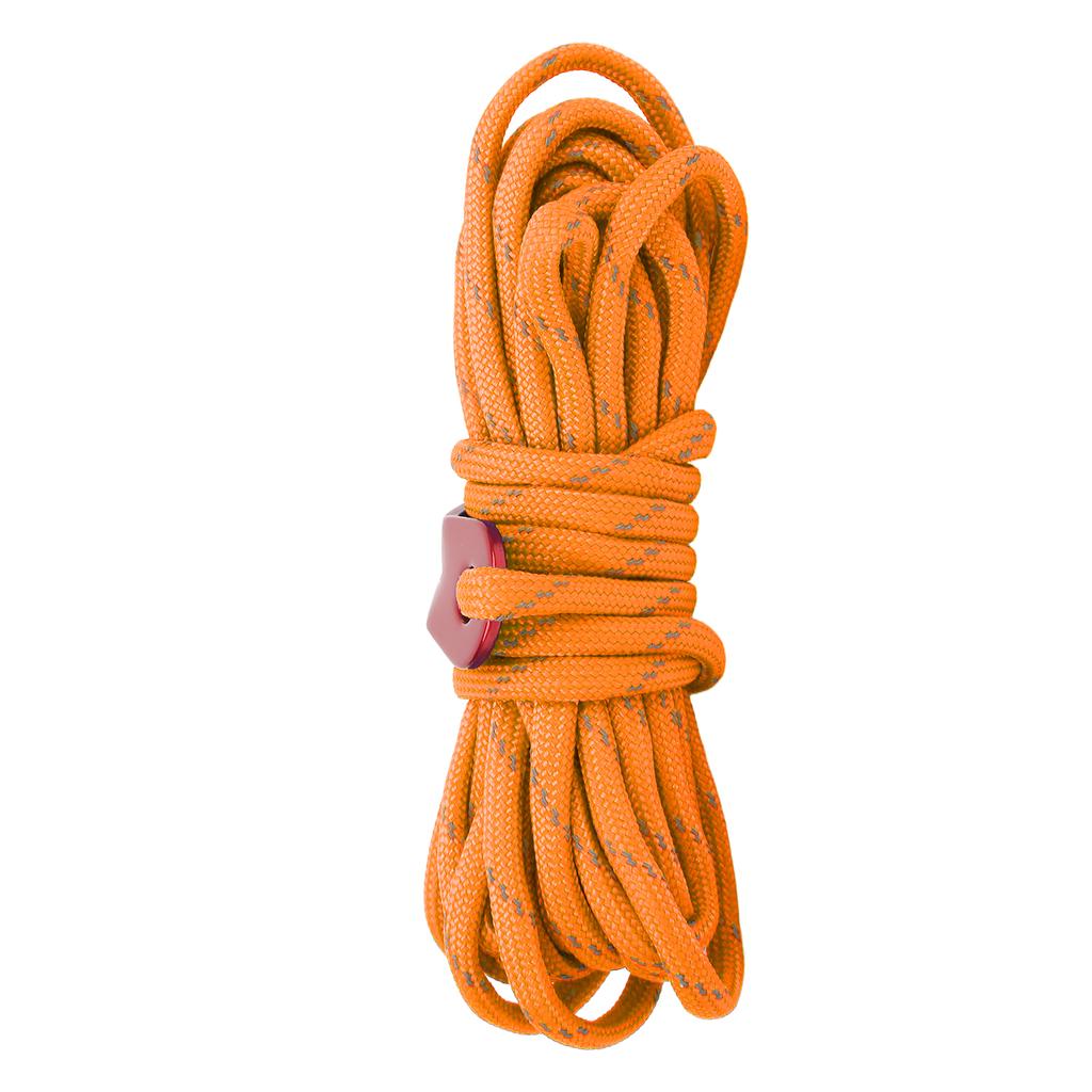 Reflective Guyline Tent Rope Thickened Windproof Camping Cord with Aluminium Alloy Wind Rope Buckle for Outdoor Camping