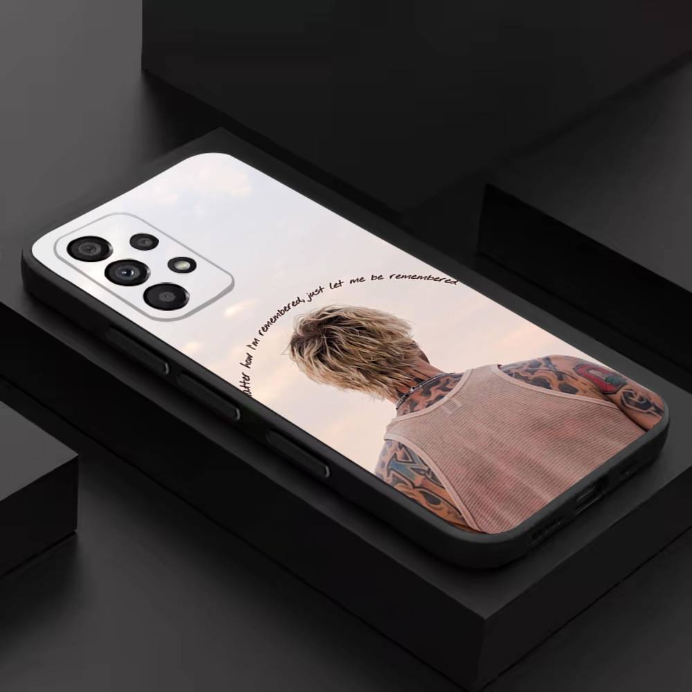 MGK L-Lost Americana Cool Phone Case For Samsung S 26,25,24,23,22,30,21,10,9,Ultra,Plus,Lite,FE,4,5G Black Soft Case