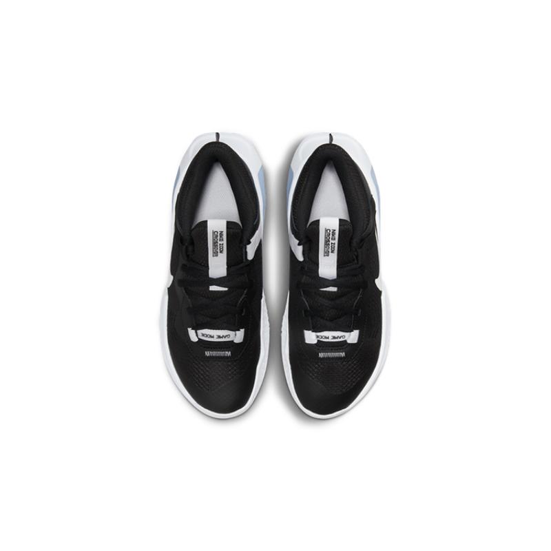 Nike Air Zoom Crossover Game Ready Cushioning, Wear Resistant Low Top Children's Basketball Shoes White Black Blue Sneakers DC5216-005