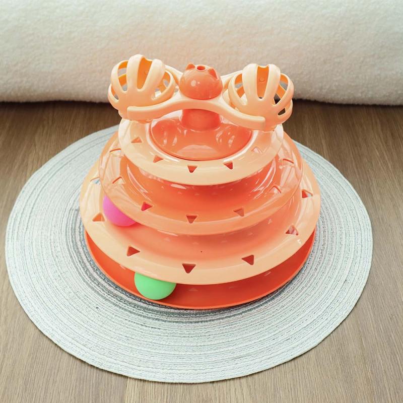 Unleash Joy Premium ABS Material, Spinning Balls Cat Toy For Active Indoor Cats