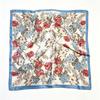 70x70cm Nylon Square Scarf Women Vintage Print Lightweight Accessory Office Casual Hair Styling