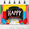 Hot Game-P&Poppy-Playtimes Backdrop Kids Birthday Decorations Party Supplies Baby Shower Banner Horror Festival Decor Props Gift