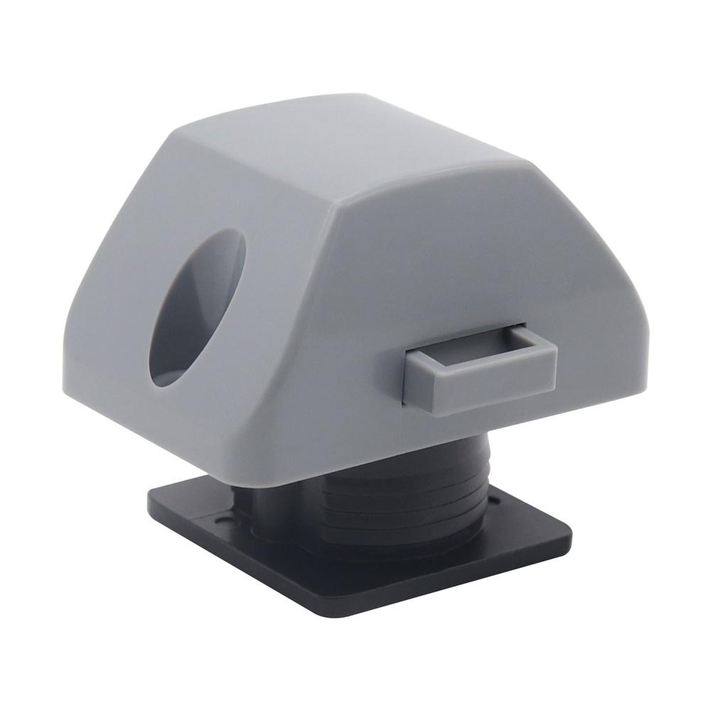 Square Button lock+Fixed Screw 15mm For RV Drawer Cupboard Door Caravan Cabinet