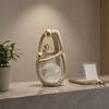 Abstract Human Sculpture Modern Resin Crystal Speckled Statue