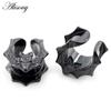 Alisouy 1PC Copper Alloy Casting Animal Bats Saddle Ear Tunnels Plugs Expander Stretcher Gauges Earrings Piercing Body Jewelry