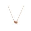 Swarovski Alloy Necklaces Womens Rose Gold
