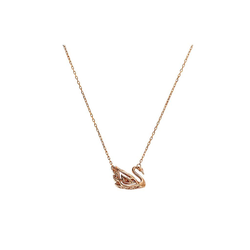 Swarovski Alloy Necklaces Womens Rose Gold