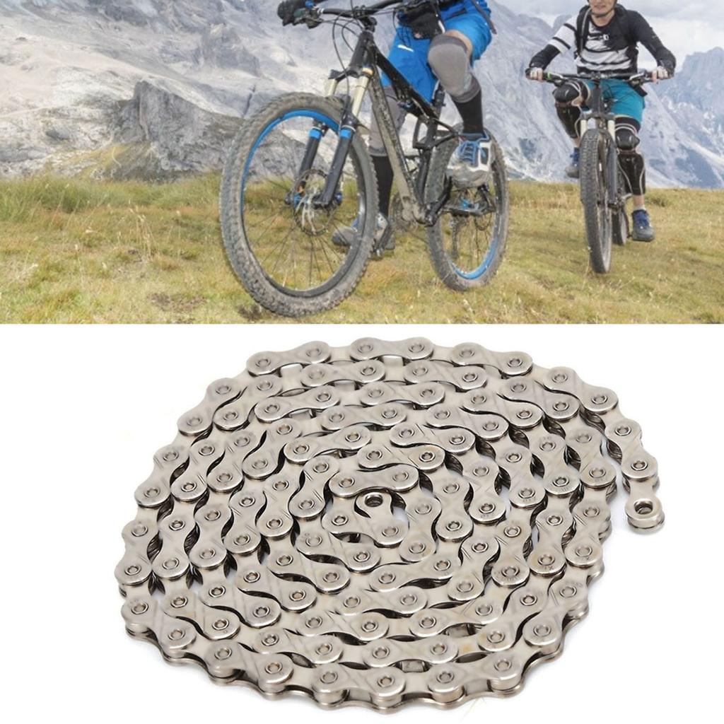 Mountain Bike Chain Stainless Steel Anti Rust Accessory for 1030 Speed Bicycles