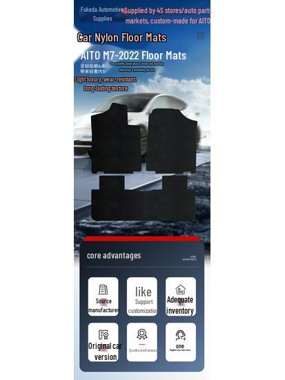 Eco-Friendly Nylon Floor Mats for 2022 AITO Wenjie M7 - Car and Trunk Compatible