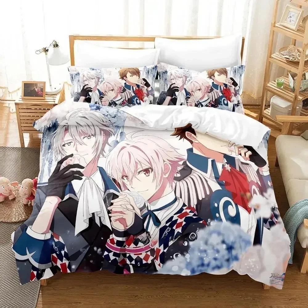 Anime Game IDOLiSH7 Bedding Set Single Twin Full Queen King Size Bed Set Adult Kid Bedroom Duvet Cover Sets Home Textile