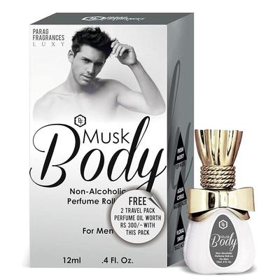 Fresh & Long Lasting Attar Perfume Series For Men (Body Musk)