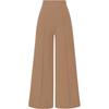 Solid Color Vintage Casual Loose High Waist Wide Leg Long Trousers For Women