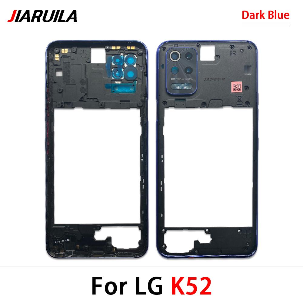 10Pcs\Lot Great Middle Frame Holder Housing Replacement Repair Part For LG K42 K52 K62 K61 Middle Frame With Glass Lens