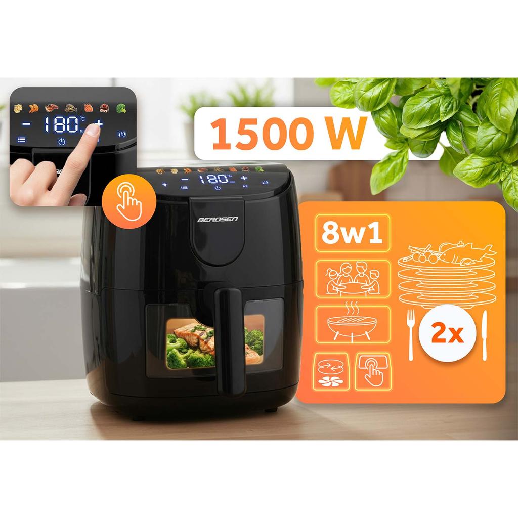 Air Fryer 4L Berdsen 1500W Bd-658 Black