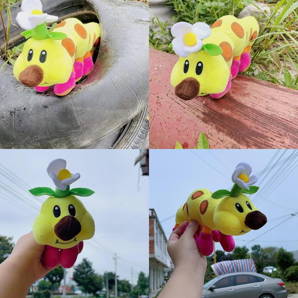 Aa Super Mario Caterpillar Plush Toy Animal Doll, Soft And Comfortable, Great Gift And Decoration, 28-30cm Height