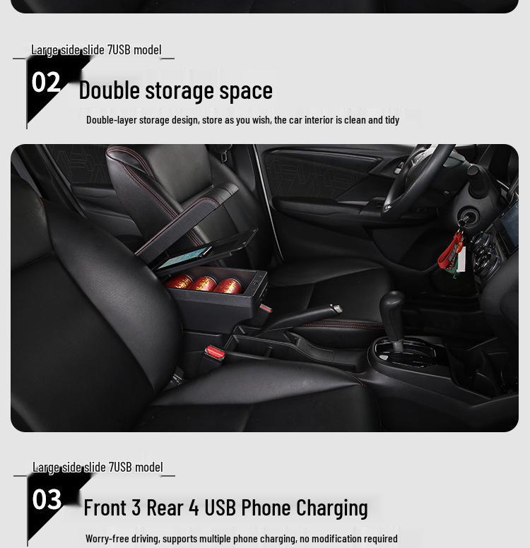 Mahindra E20 Plus Center Console Armrest Accessory