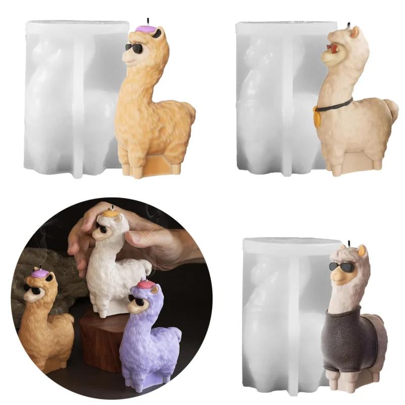 2026New Good Alpaca Silicone Candle Mold DIY Cute Sheep Aromatherapy Plaster Crafts Epoxy Soap Making Supplies Home Decor Gifts