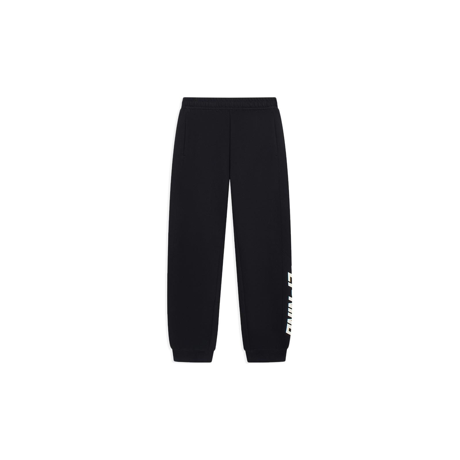 Li-Ning Logo Sports Sweatpants Black Men s AKLT059-2 XXXL