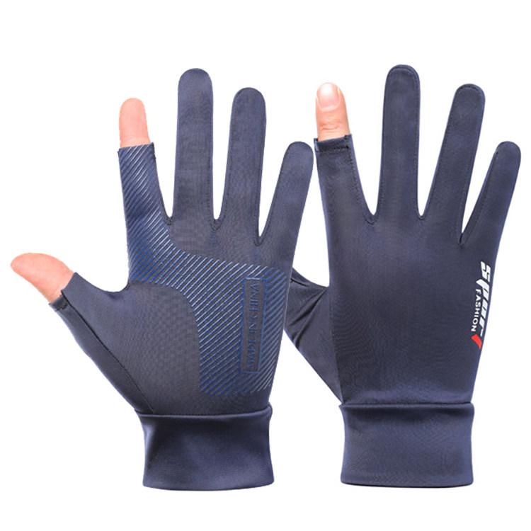 Coexistence Cycling Gloves Outdoor Driving Electric Vehicle Protection Anti-slip Touchscreen Fingerless Unisex Polyester Gloves