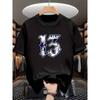 Moda Uomo T-shirt da Uomo Stampata 3D Girocollo Manica Corta Trendy Streetwear