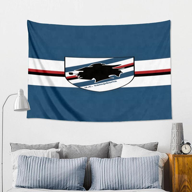 Sam-pdoria Team Emblem Printed Tapestry, Fabric Tapestry Wall Hanging Decoration for Bedroom, Living Room, Dorm Room Home Party Fan Gifts