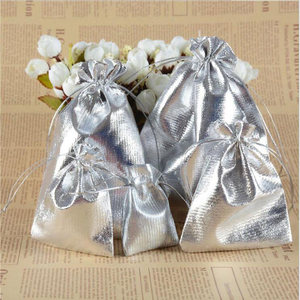 Fabric Dust Protect Foil Cloth Drawstring Pocket Packing Bags Jewelry Bag Gift Storage Pouches