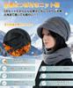 HUHUKEEP Neck Classic Brim Knit Hat with Extra Thick Pile Protection from the Cold and Soft Slimming No Knit Solid Black Women's Warmer, Cloud-Like