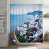 Watercolor Shower Curtain Modern Design, Multicolor Print for Bathroom Decor Waterproof Fabric Material (180 x 200 cm)
